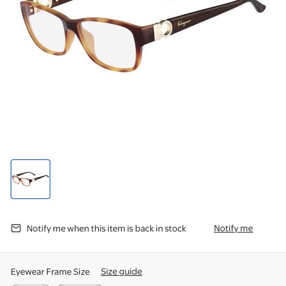 Salvatore Ferragamo Brown and Tan Eyeglasses
